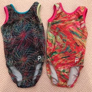 Girls gymnastics leotards size Medium